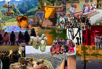 A collage of study abroad pictures