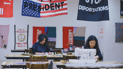 Politics and Sewing Merge at Aram Han Sifuentes' Artist-Residency
