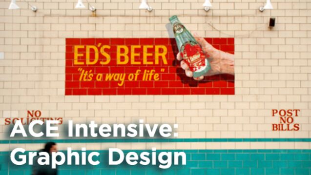 A subway ad that says "Ed's Beer"