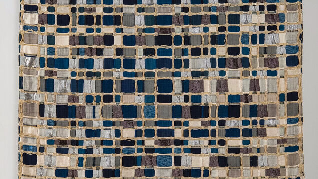 textile squares making up a grid