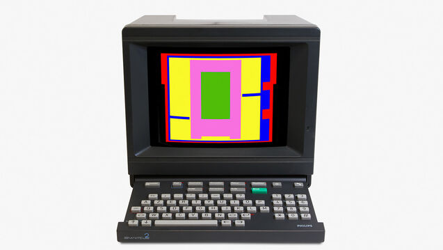 Professor Eduardo Kac's artwork on a computer screen 