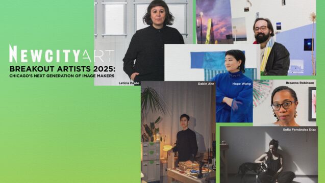 A dynamic display of 2020 New City Art breakout artists' creations, featuring bold colors and unique artistic styles.