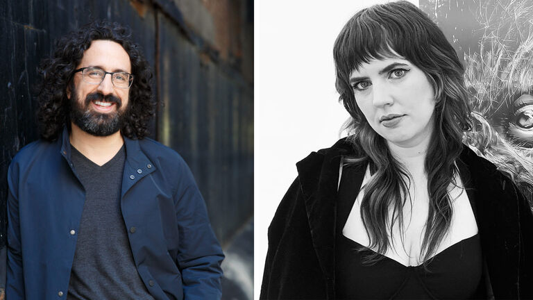 Headshots of Mike Zapata and Rachel Niffenegger