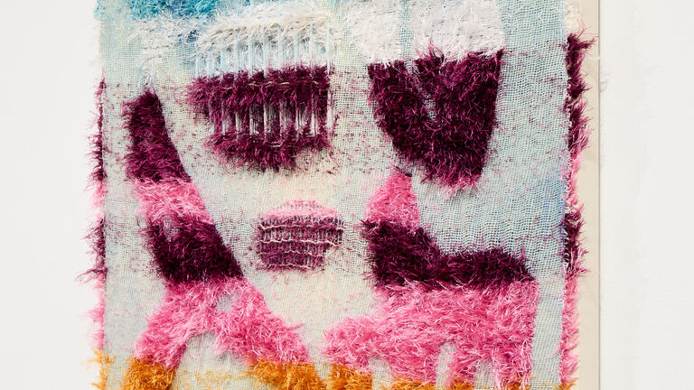 Striped jacquard weaving with textures using the TC2