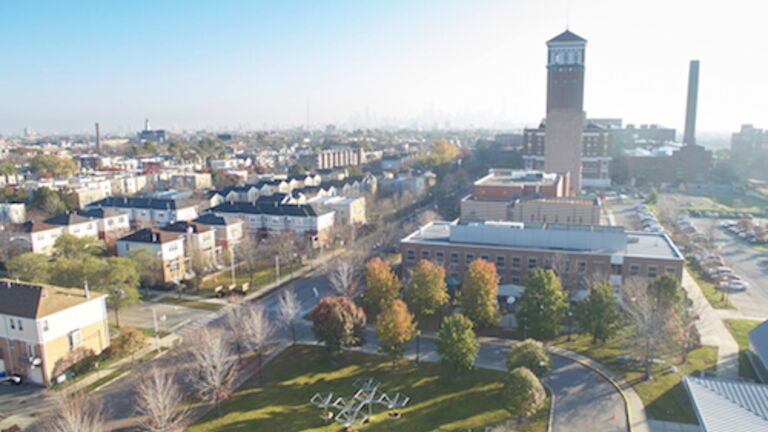 Aerial shot of Homan Square 