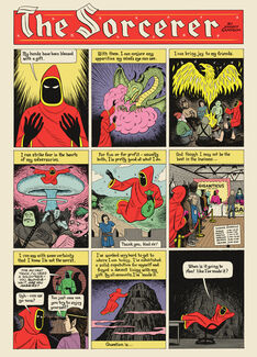 Comic art by SAIC faculty Johnny Sampson