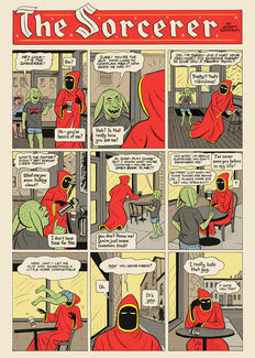 Comic art by SAIC faculty Johnny Sampson