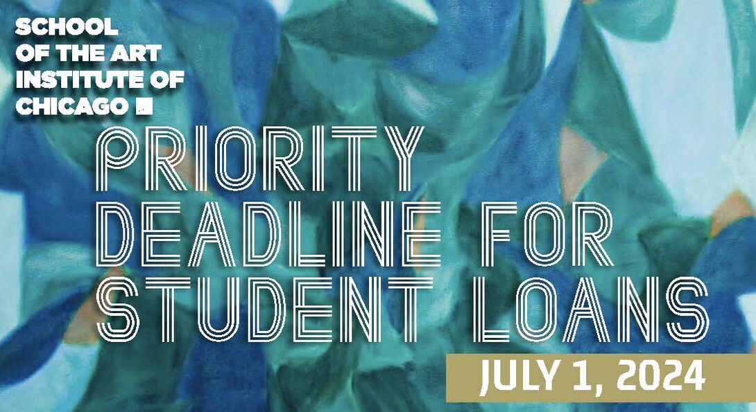 front of postcard reads 'priority deadline for student loans, July 1 2024'