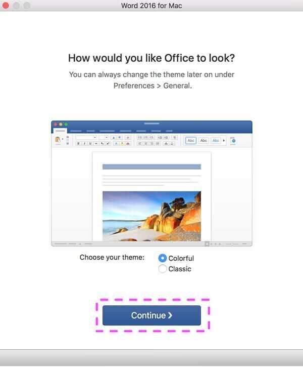 A screenshot of how to do step 5 to install office 365 software