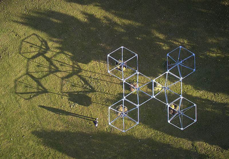 Aerial shot of Homan Square 