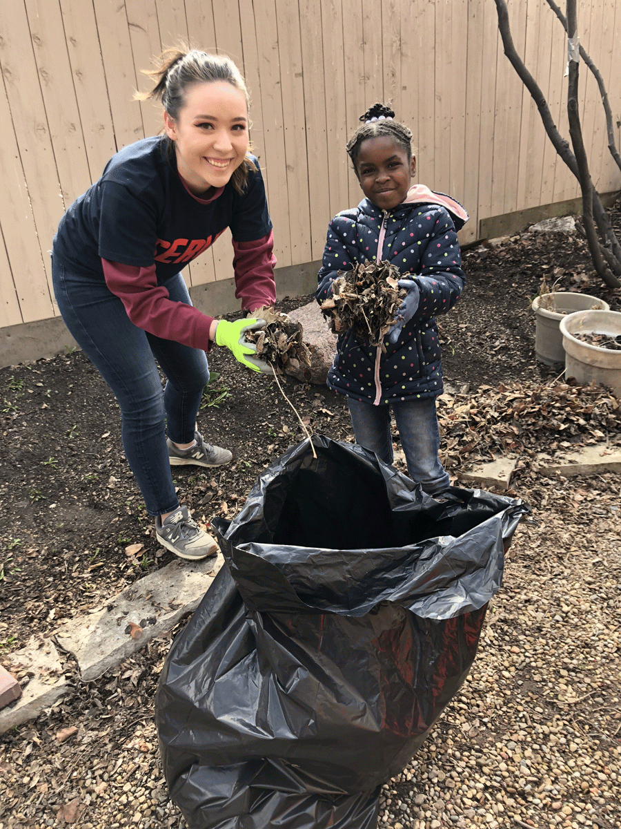 Katya Sadoff BFA and Makylah, a CYC Sunshine Garden Club member